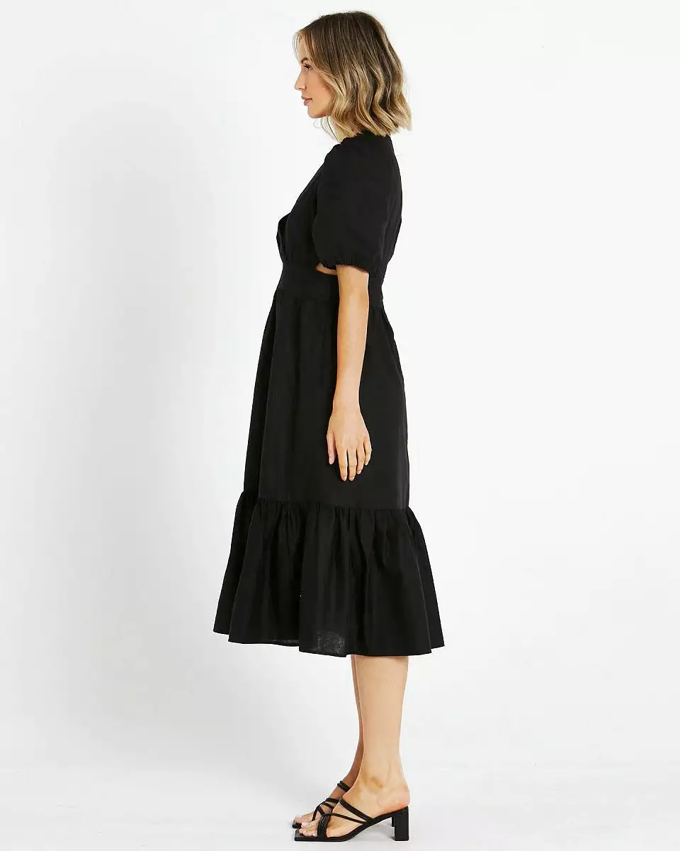 Adele Midi Dress Black