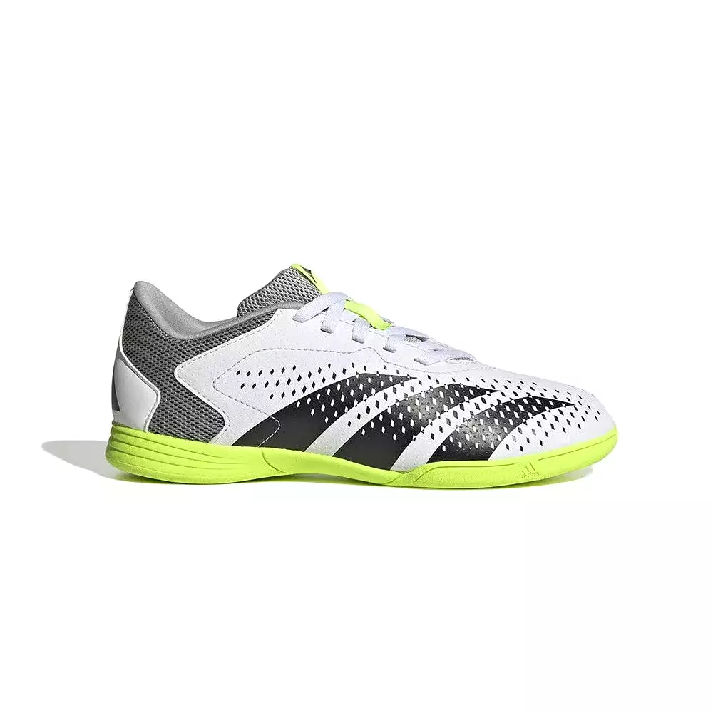 Adidas Predator Accuracy.4 IN Sala Jnr Football Boots (White/Black/Lucid Lemon)