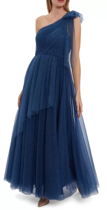 Akira Spot Tulle Maxi Dress