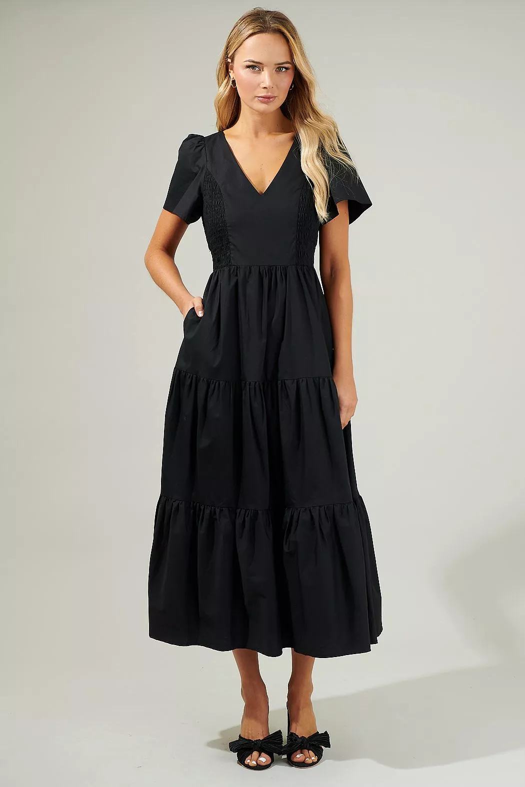 Alexis Midi Dress Black