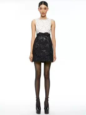 ALICE + OLIVIA True Embellished Bodie Mini Dress