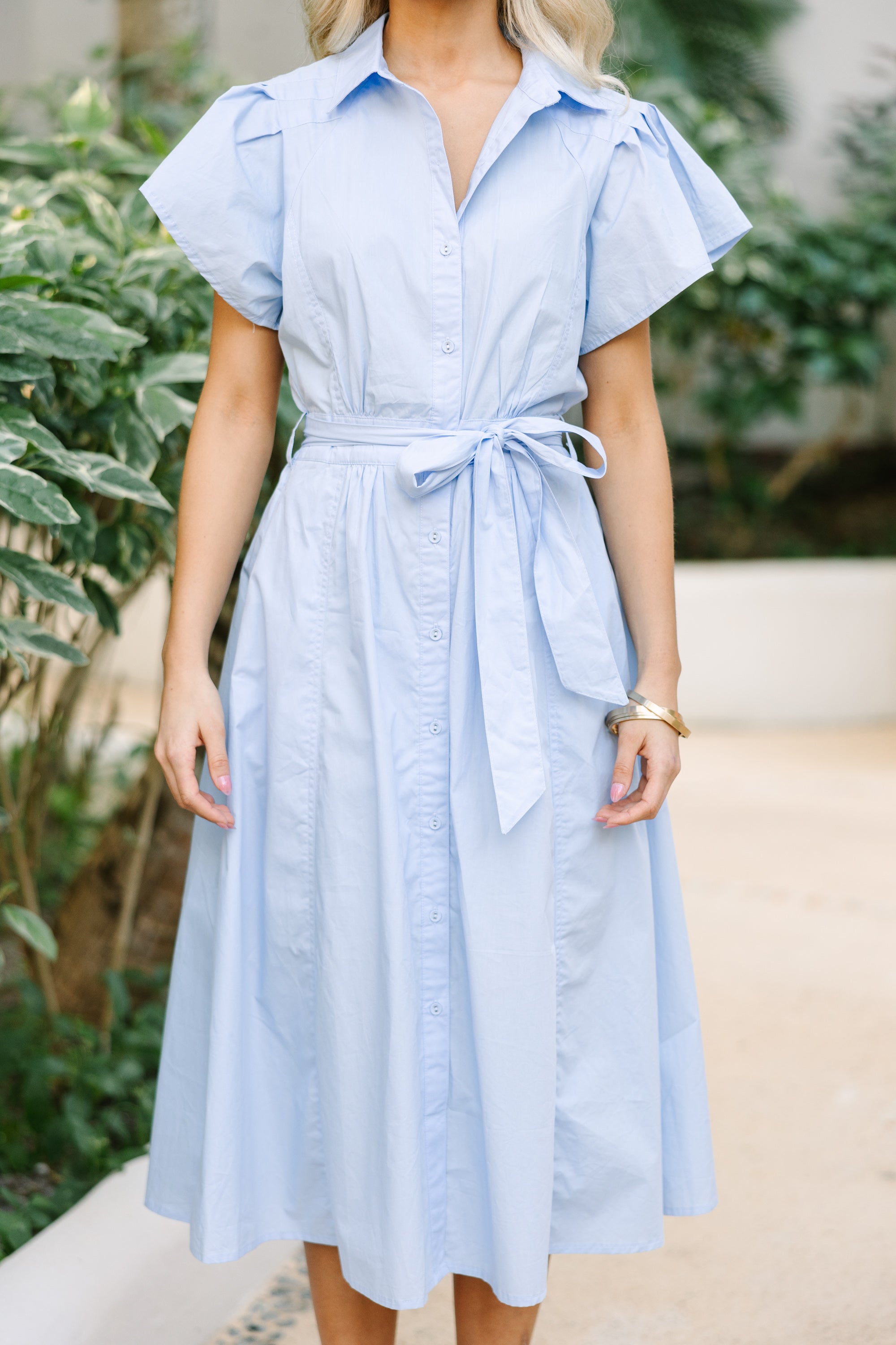 All In A Dream Light Blue Midi Dress