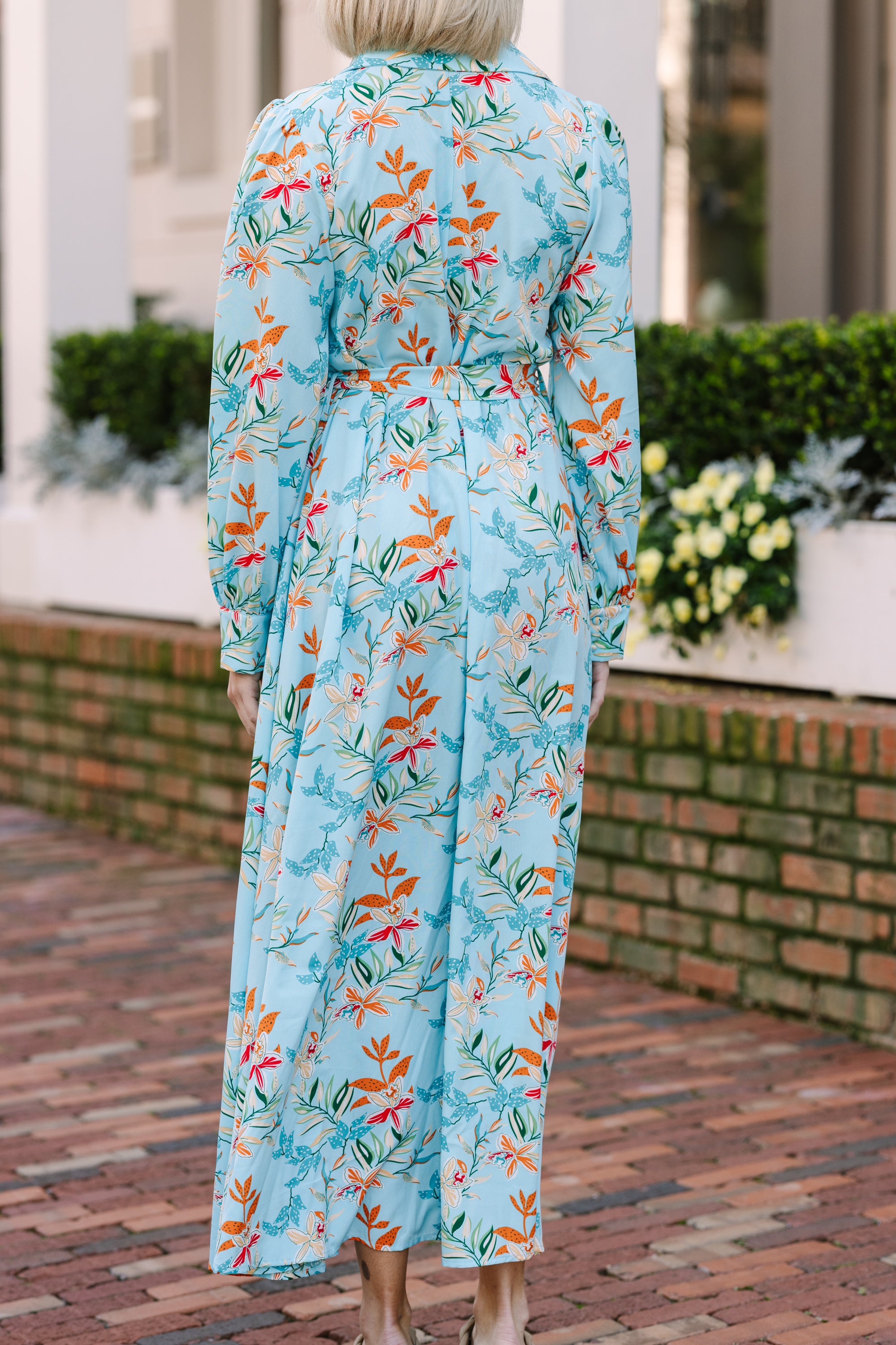 All Inclusive Blue Floral Maxi Dress