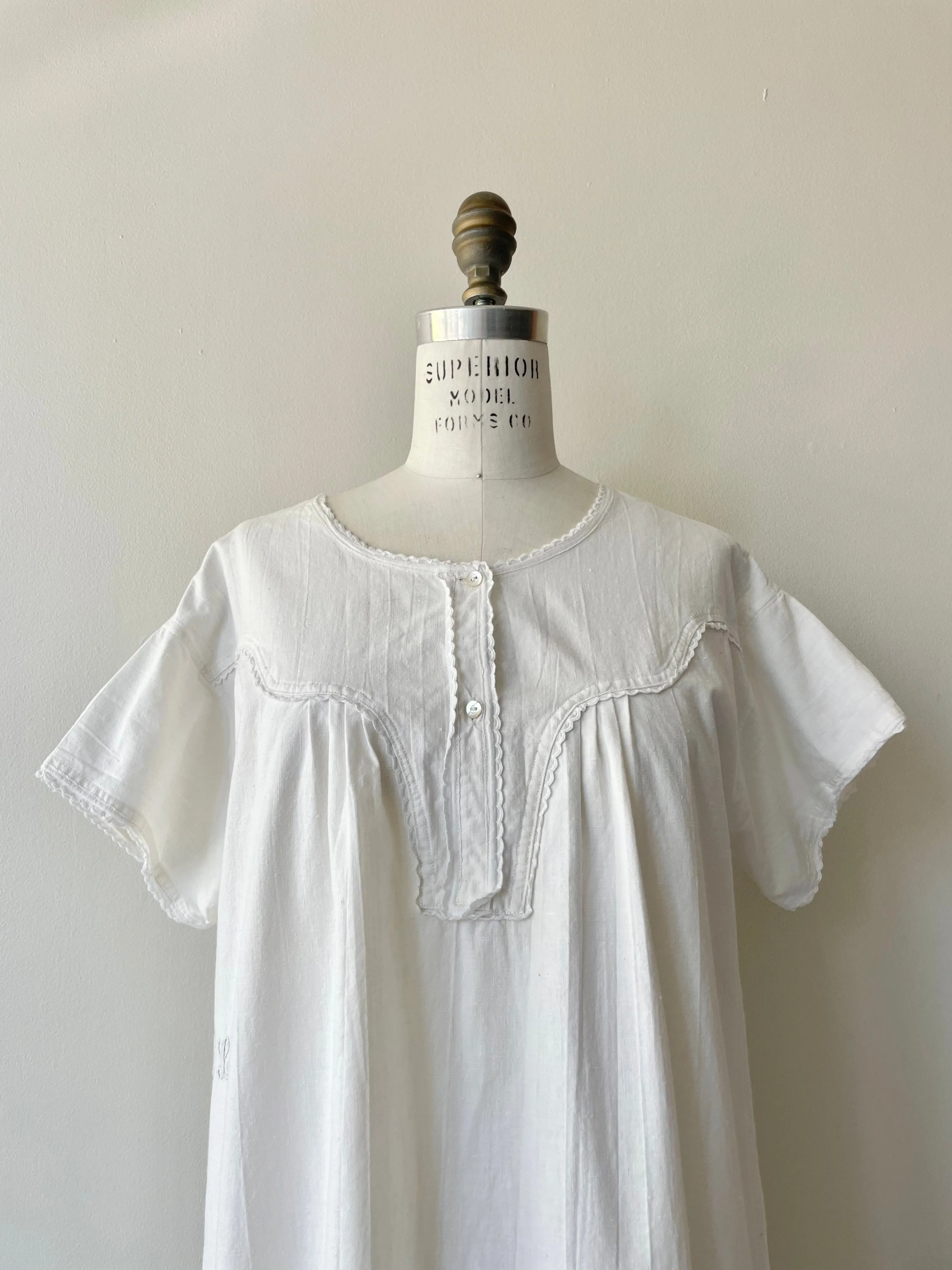 Antique Initialed Nightgown