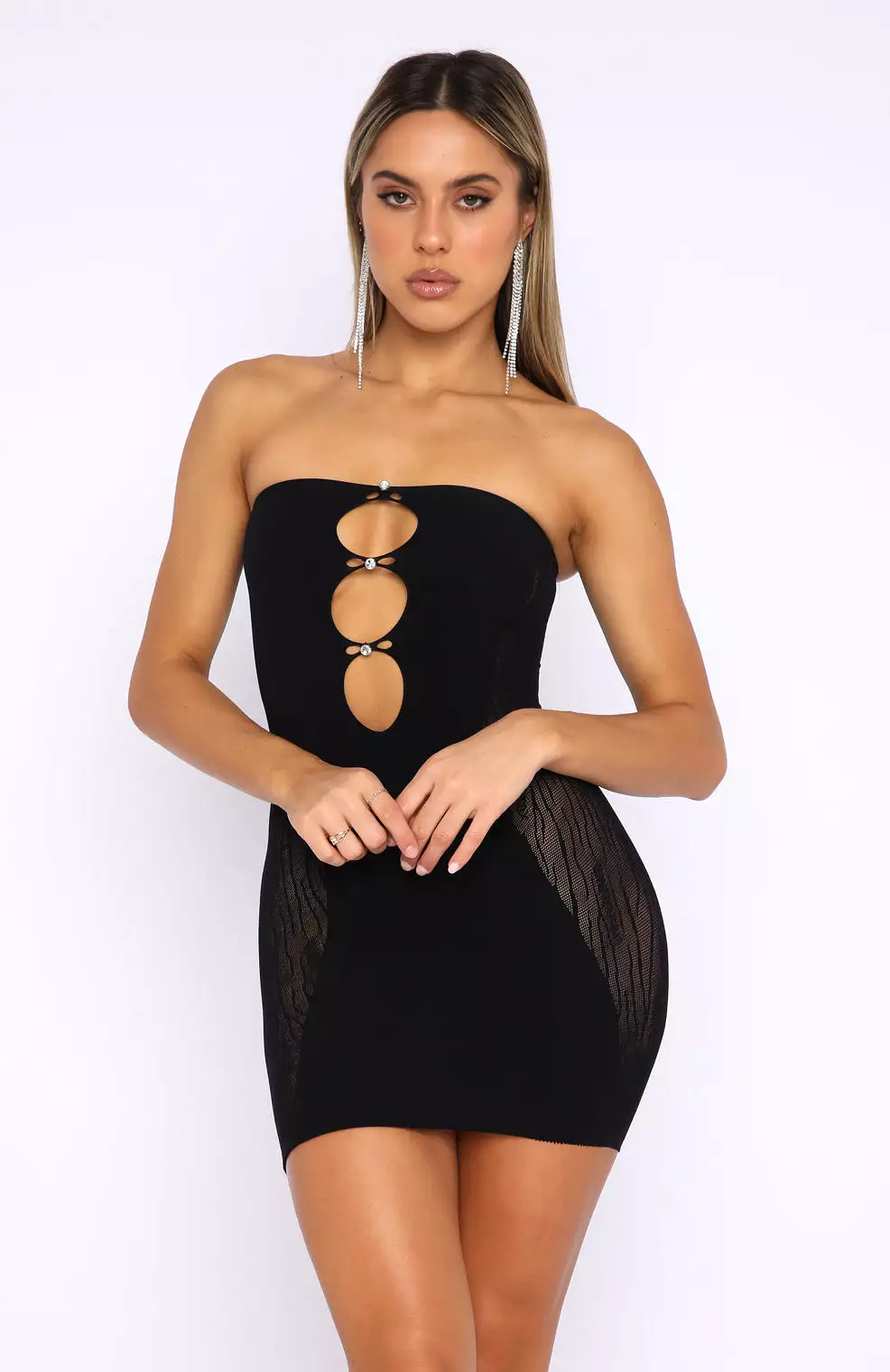 Attention Seeker Mini Dress Black