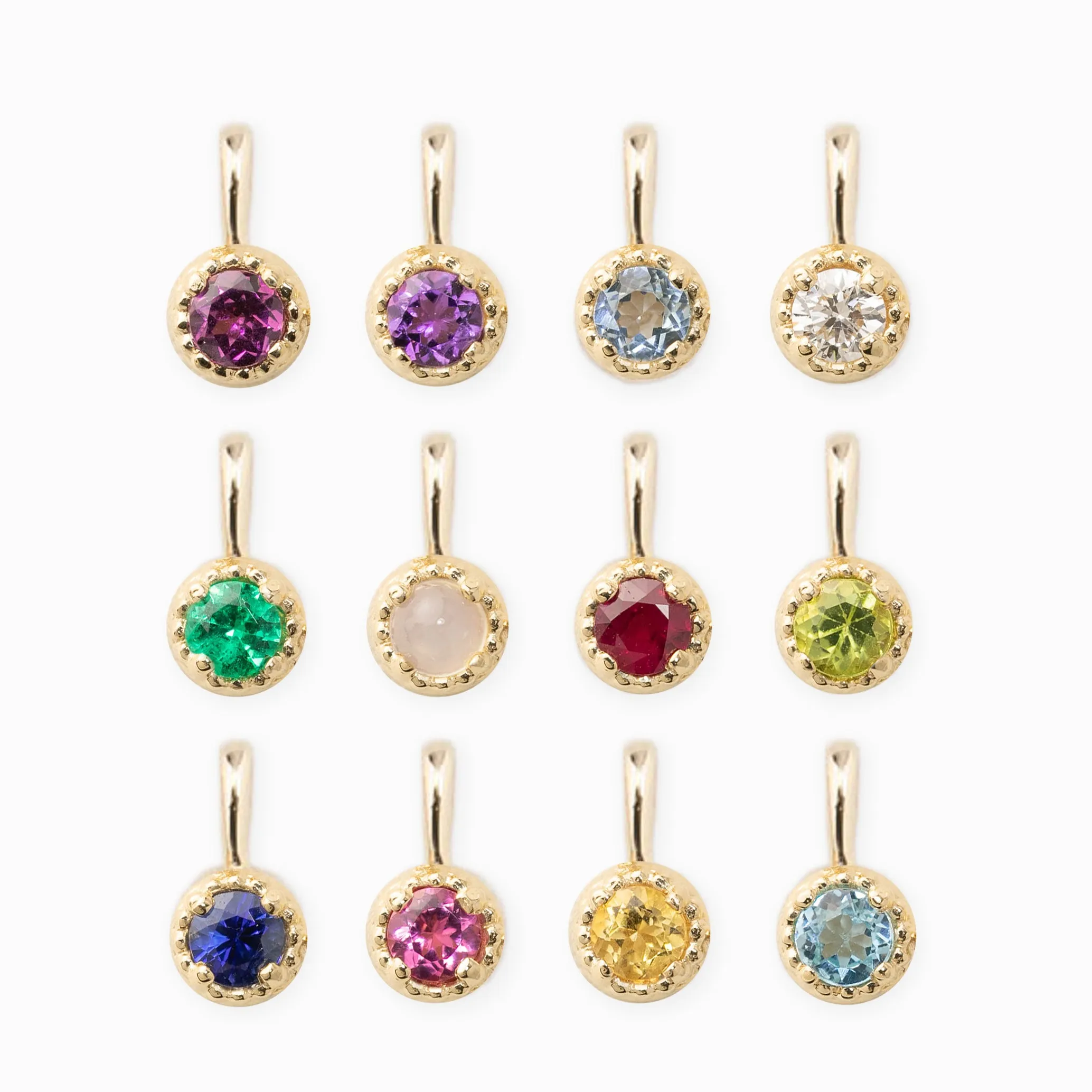 Birthstone 3.0mm Dahlia Charm (Add-ons)