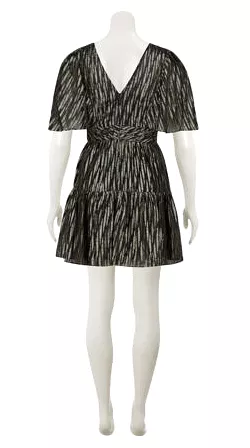 Black Gold Tone Mini Dress