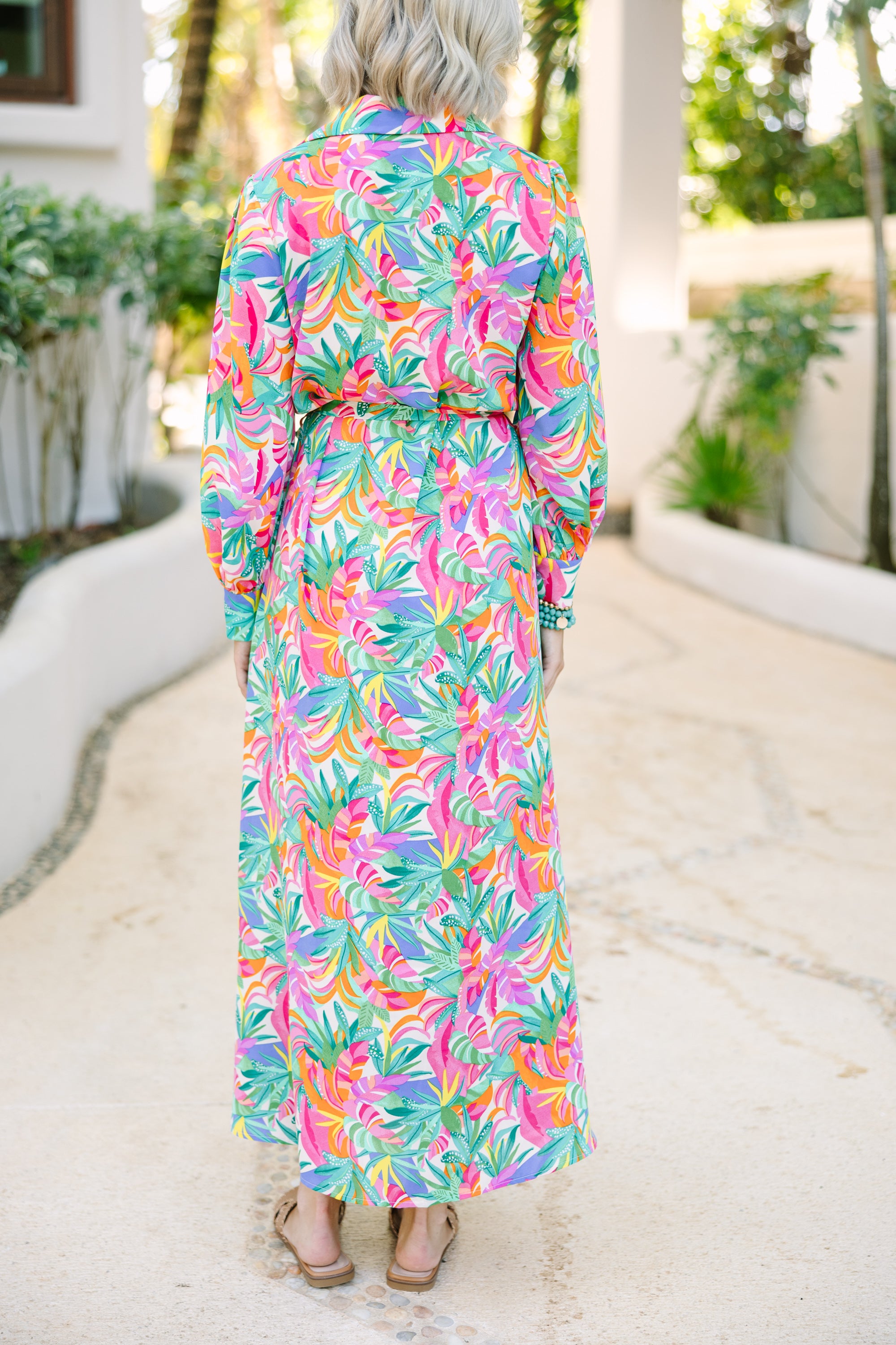 Blown Away White Floral Maxi Dress