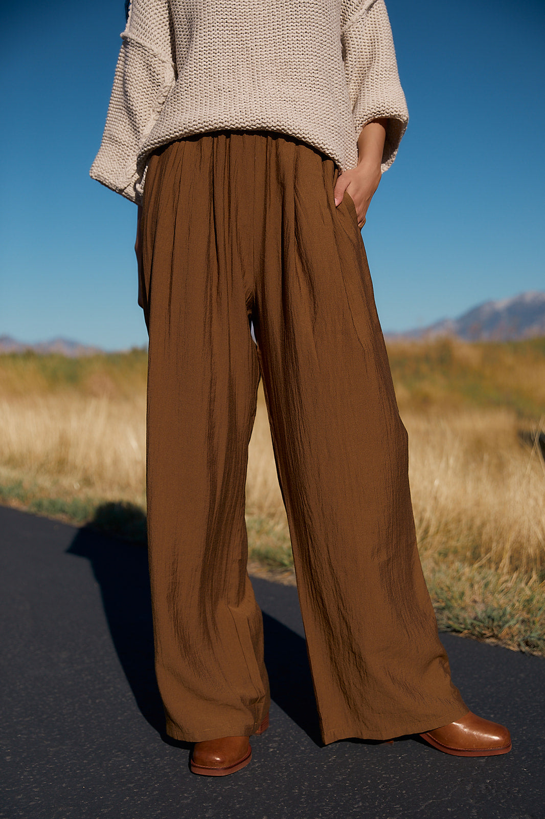 Bronze Flowy Pants