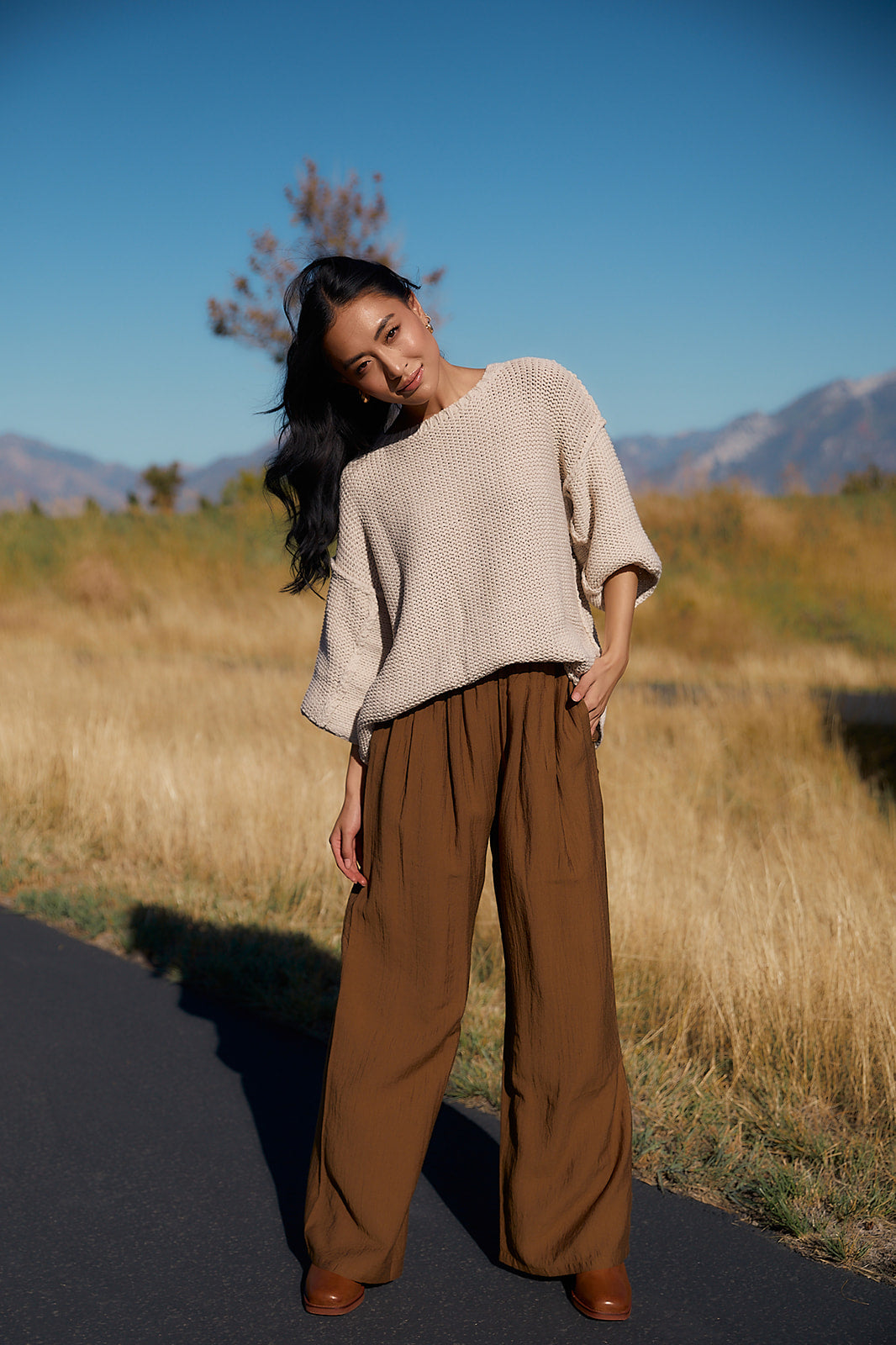 Bronze Flowy Pants