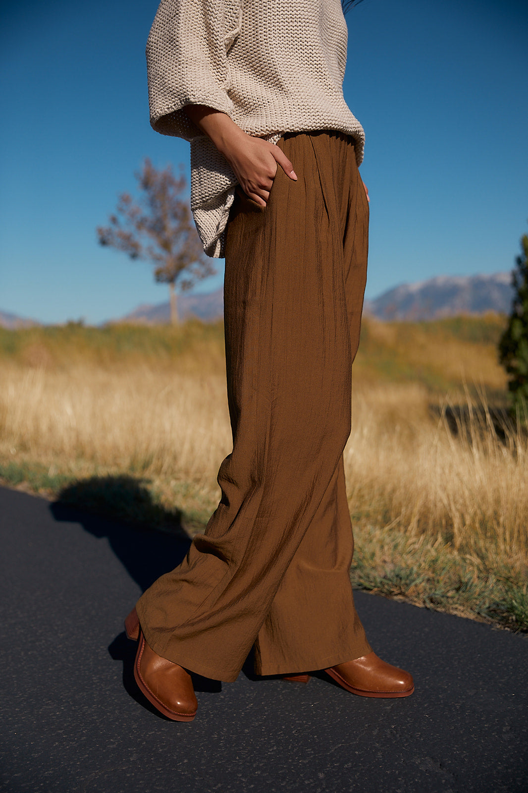 Bronze Flowy Pants