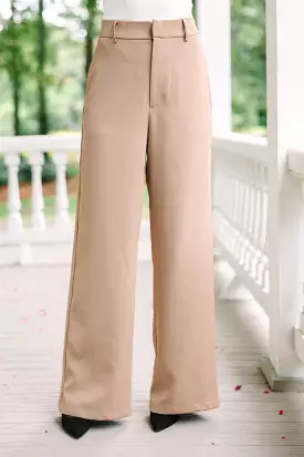 Can't Hold Back Camel Brown Pants