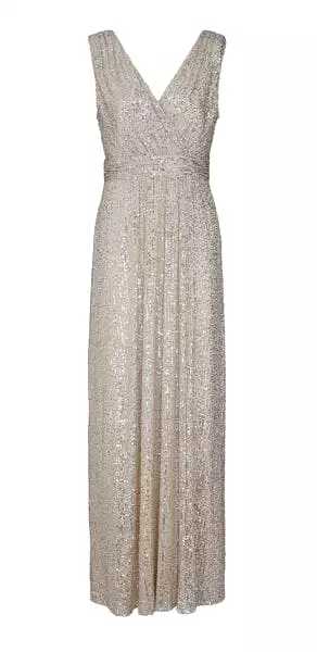 Cardi Silver Maxi Dress