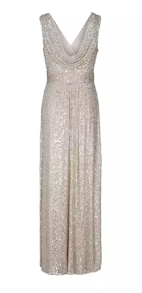 Cardi Silver Maxi Dress