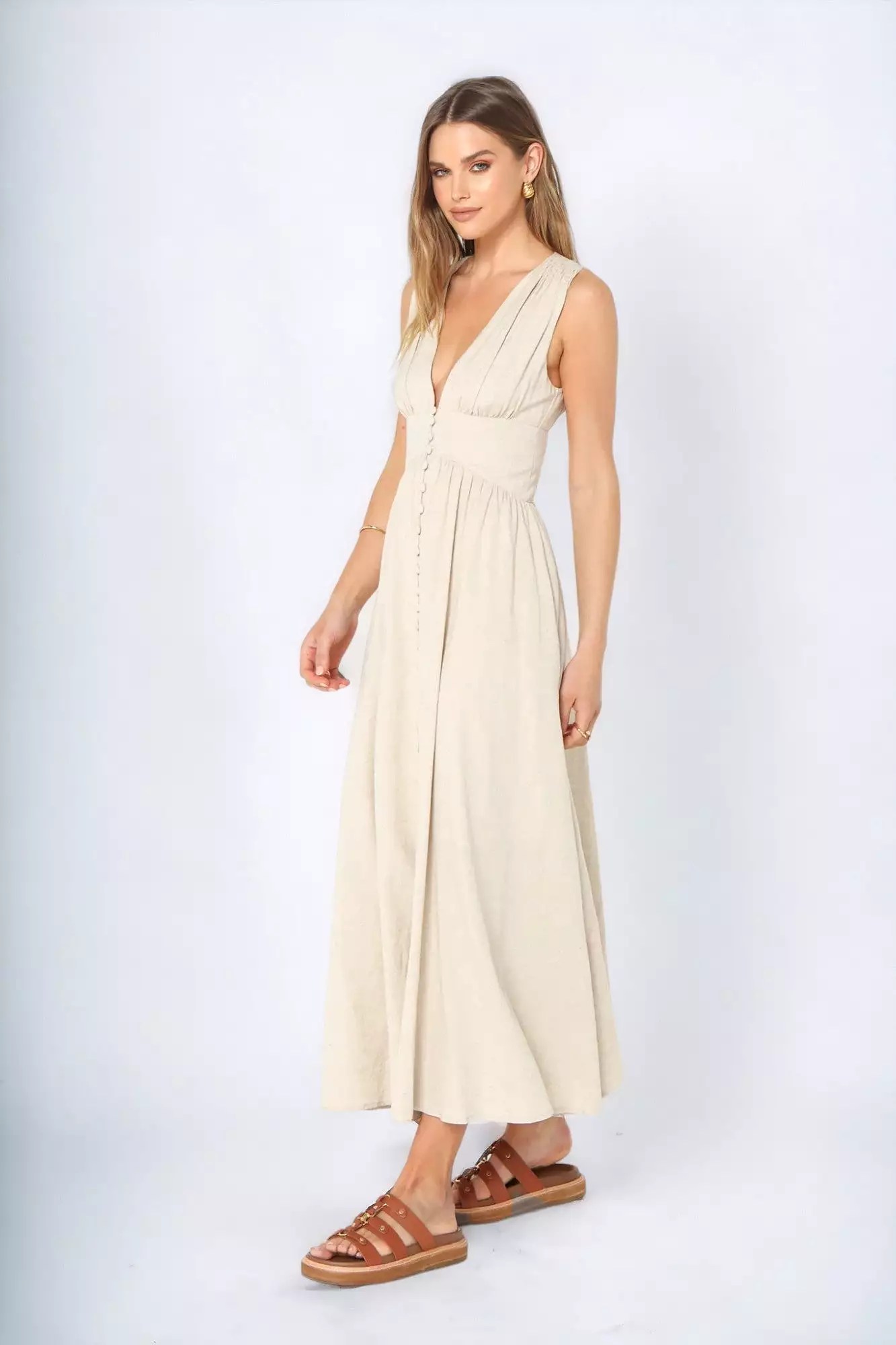 Cleo Maxi Dress | Stone