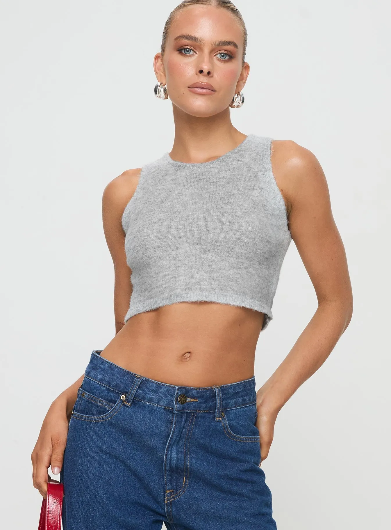 Crallie Knit Top Grey