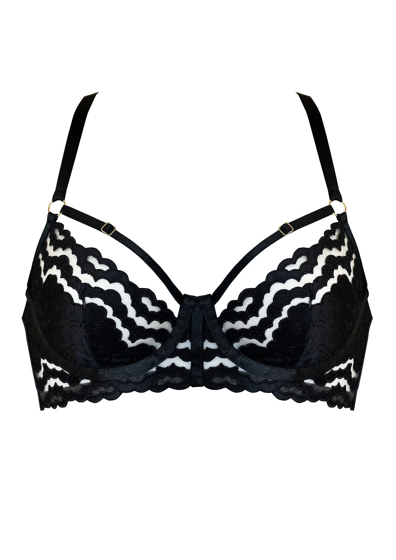 Dala Balconette Wire Bra Black