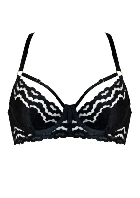 Dala Balconette Wire Bra Black