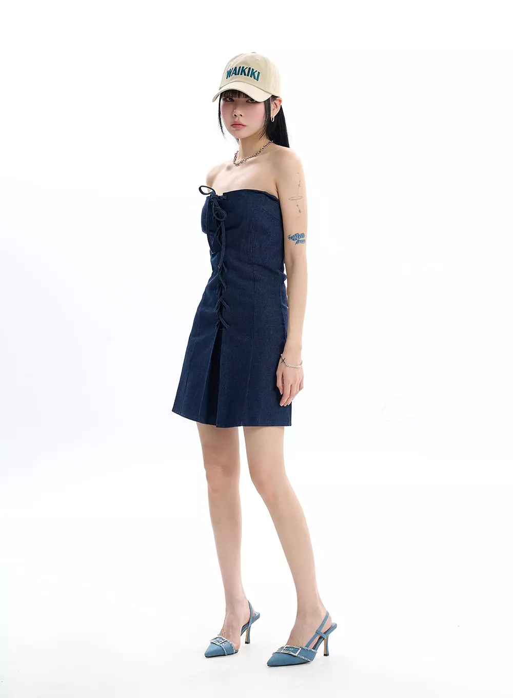 Denim Tube Dress IF413