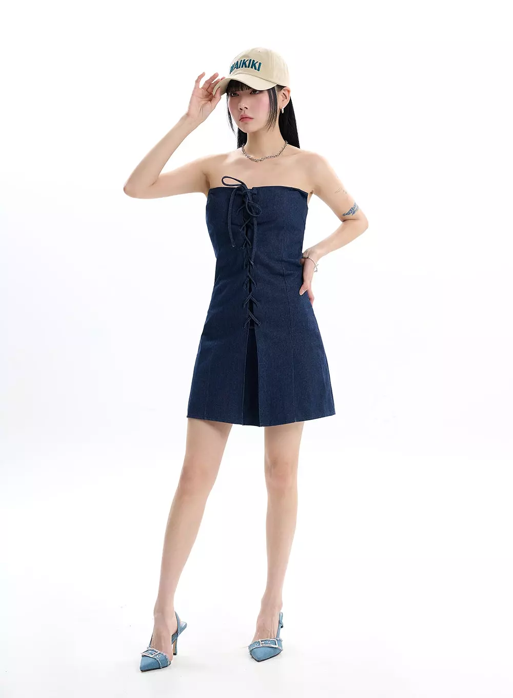 Denim Tube Dress IF413