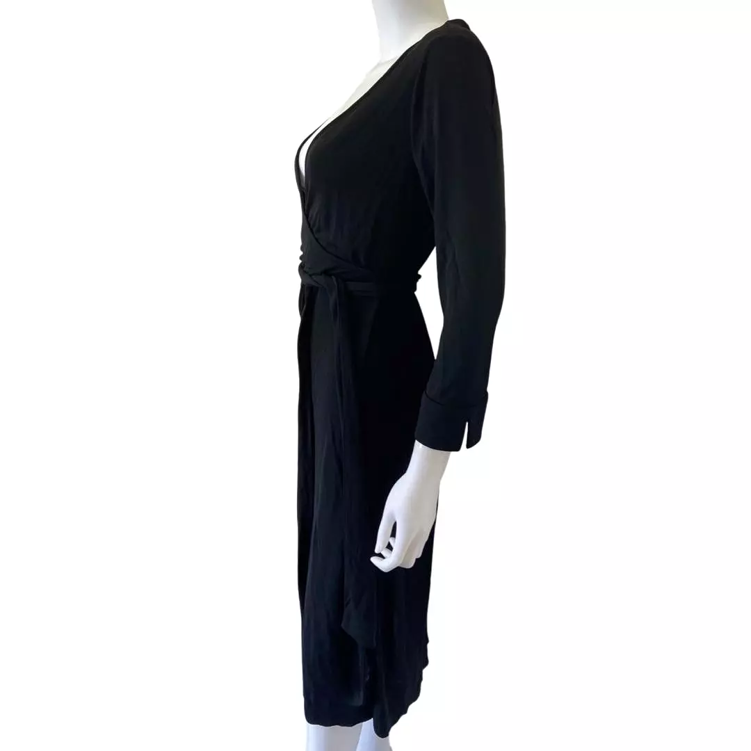 Diane Von Furstenberg Wrap around dress Black UK 10 | US 6