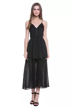 Endless Rose Strappy Maxi Dress Black