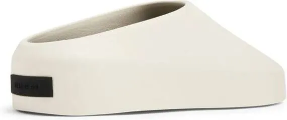 Fear Of God smooth finish flat mules White