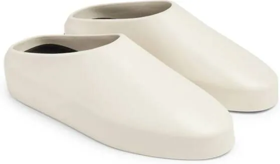 Fear Of God smooth finish flat mules White