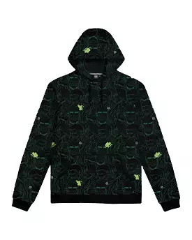 Felpa Uomo Dolly Noire AoT Pattern Hoodie Black