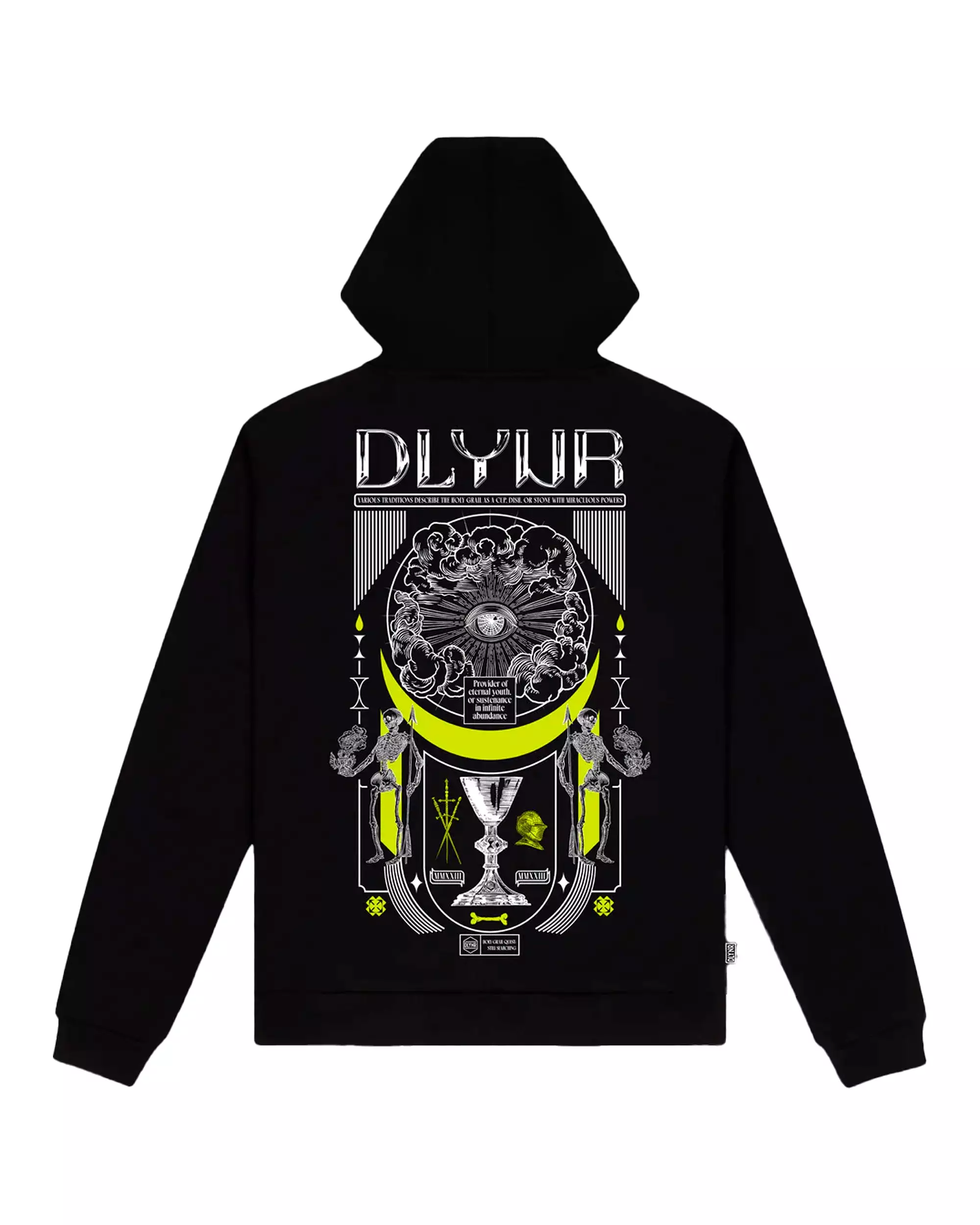 Felpa Uomo Dolly Noire Holy Grail Hoodie Black