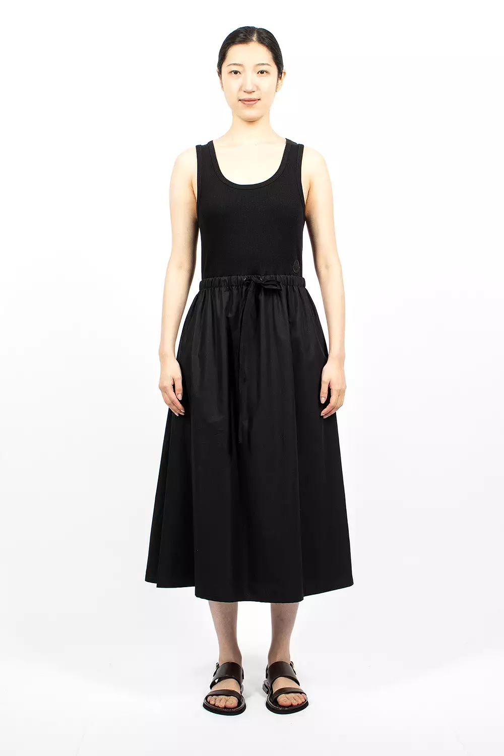 Flare Midi Dress Black