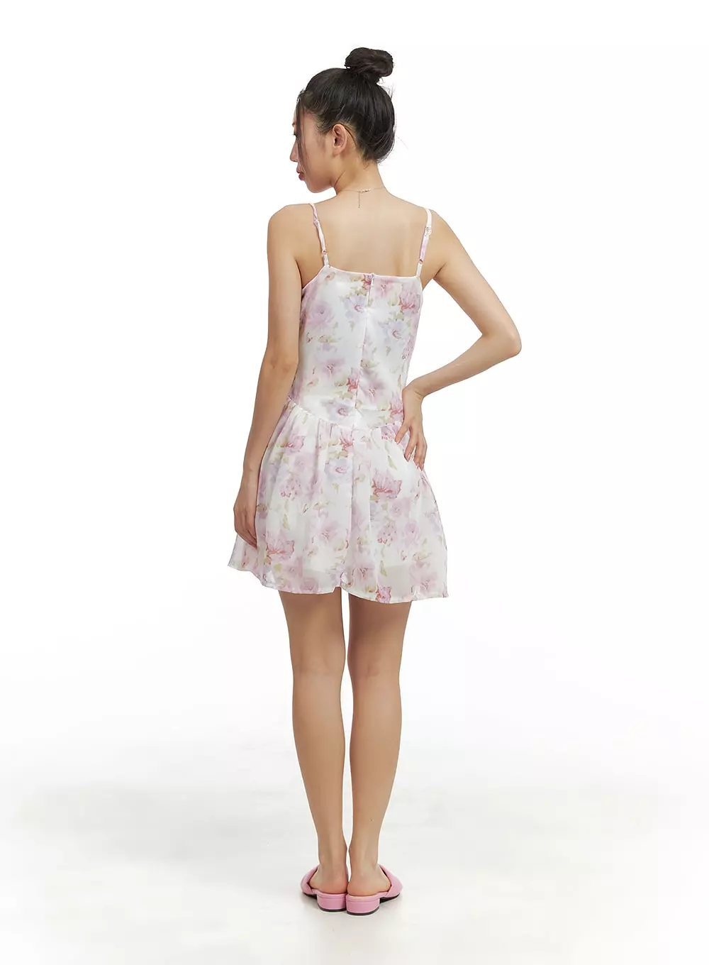 Floral Sleeveless Mini Dress OM428