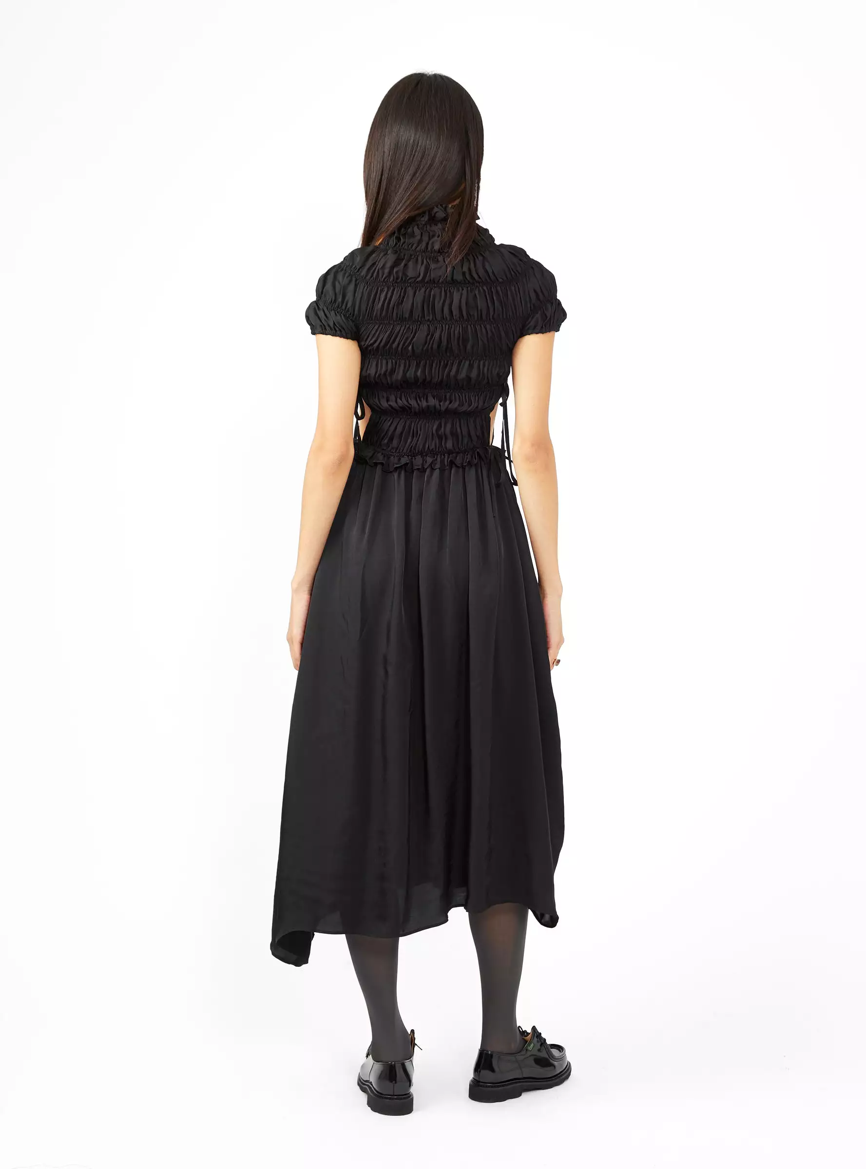 Fluid Sculpted Dress Black