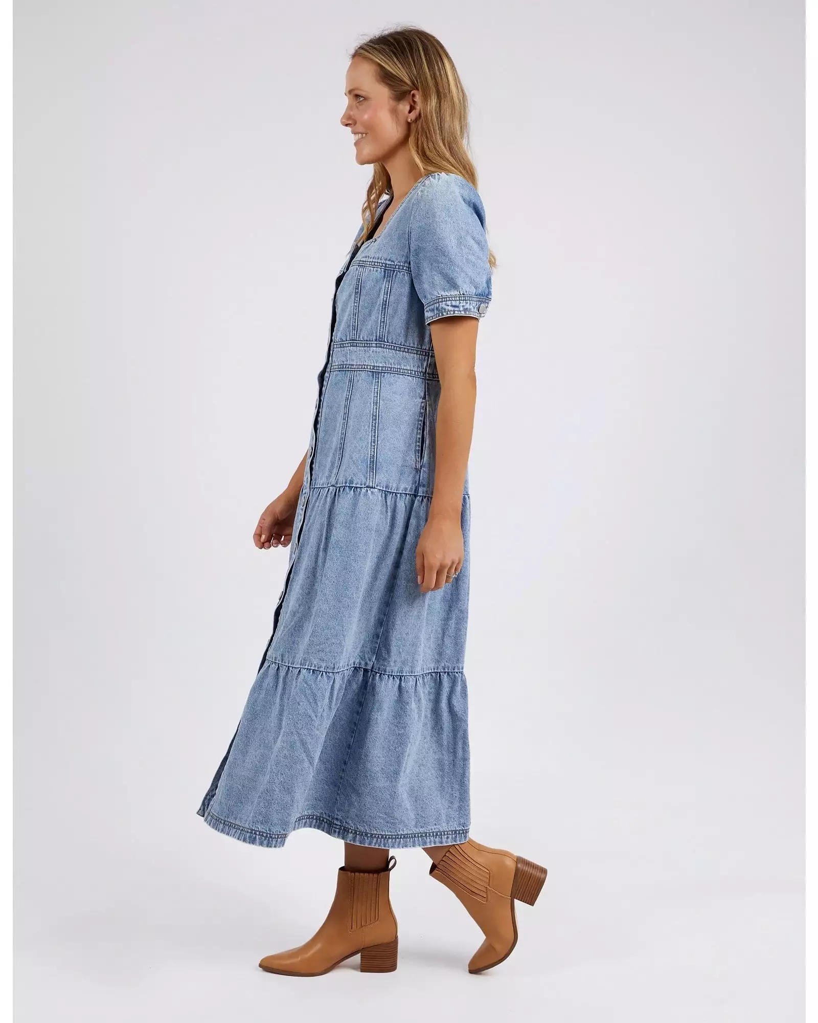 Foxwood - Astrid Denim Dress - Light Blue