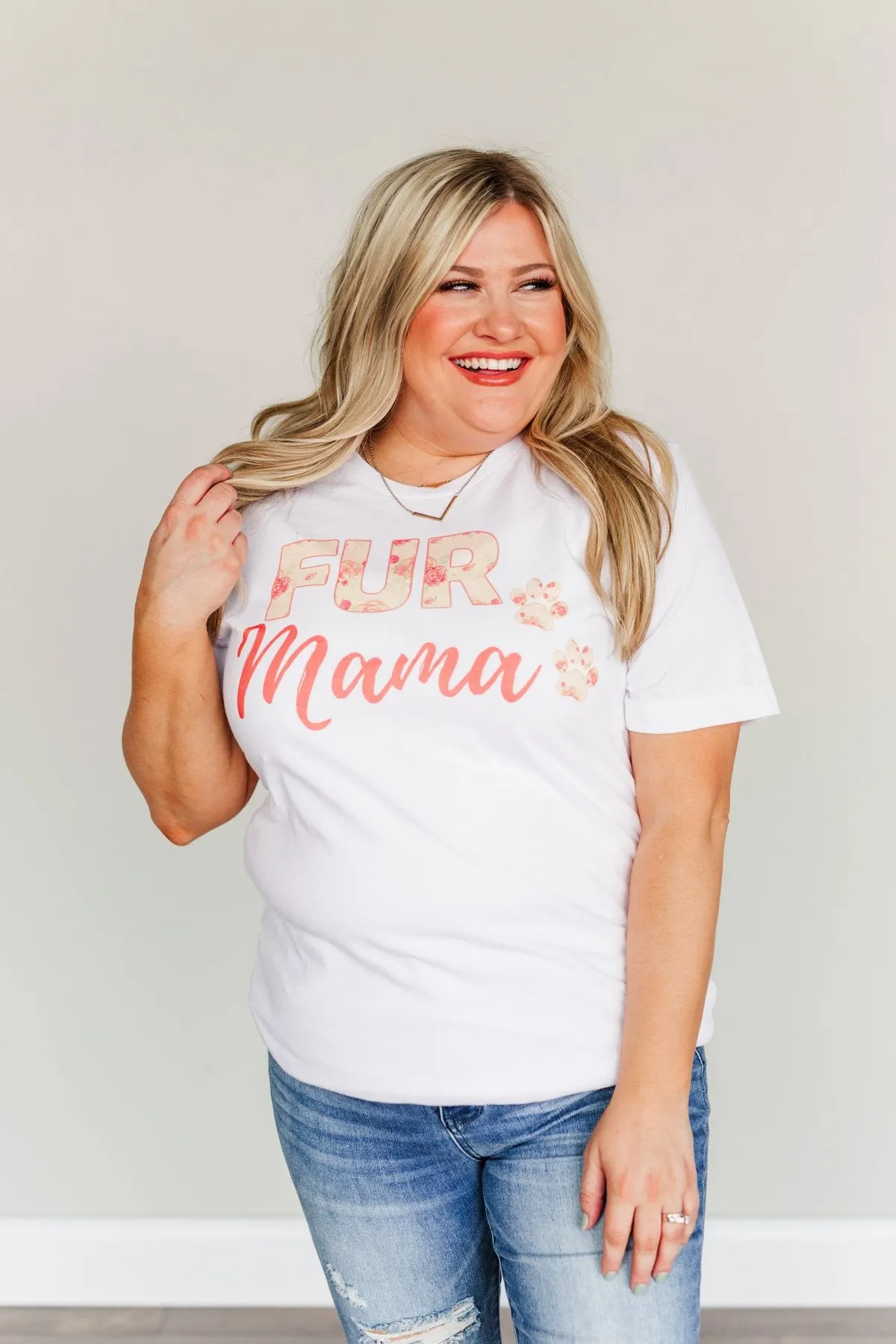 Fur Mama Graphic Tee- Ivory