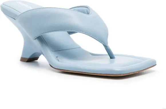 GIABORGHINI Gia 6 padded mules Blue