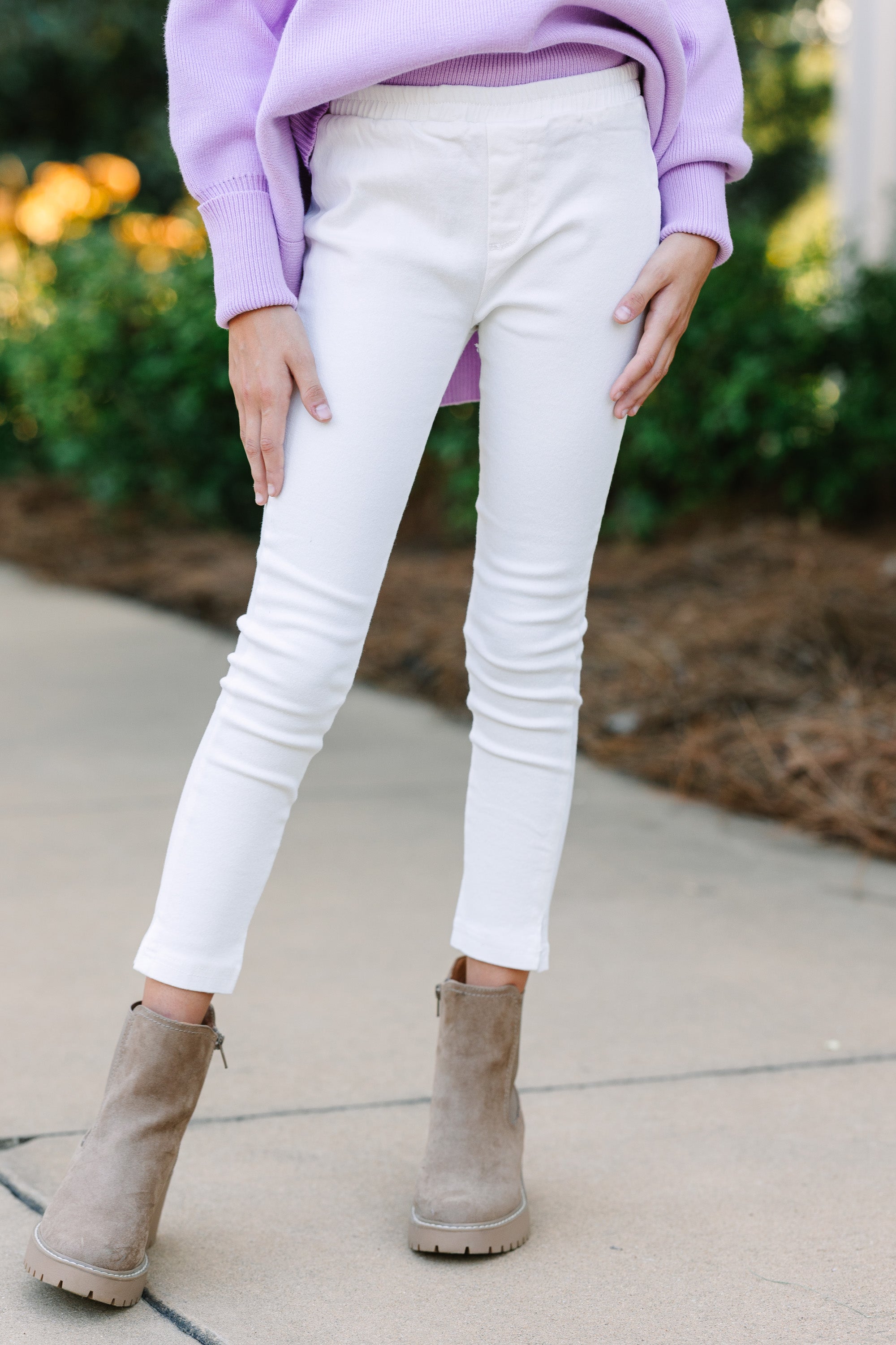 Girls: Feeling Dreamy White Jeggings