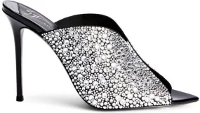 Giuseppe Zanotti Intriigo Crystal heeled mules Black