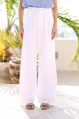 Just Dreaming White Linen Pants