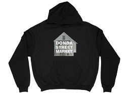 Kanye West Donda Street Market Hoodie Black