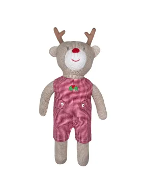 Knit Reindeer in Red Jon Jon