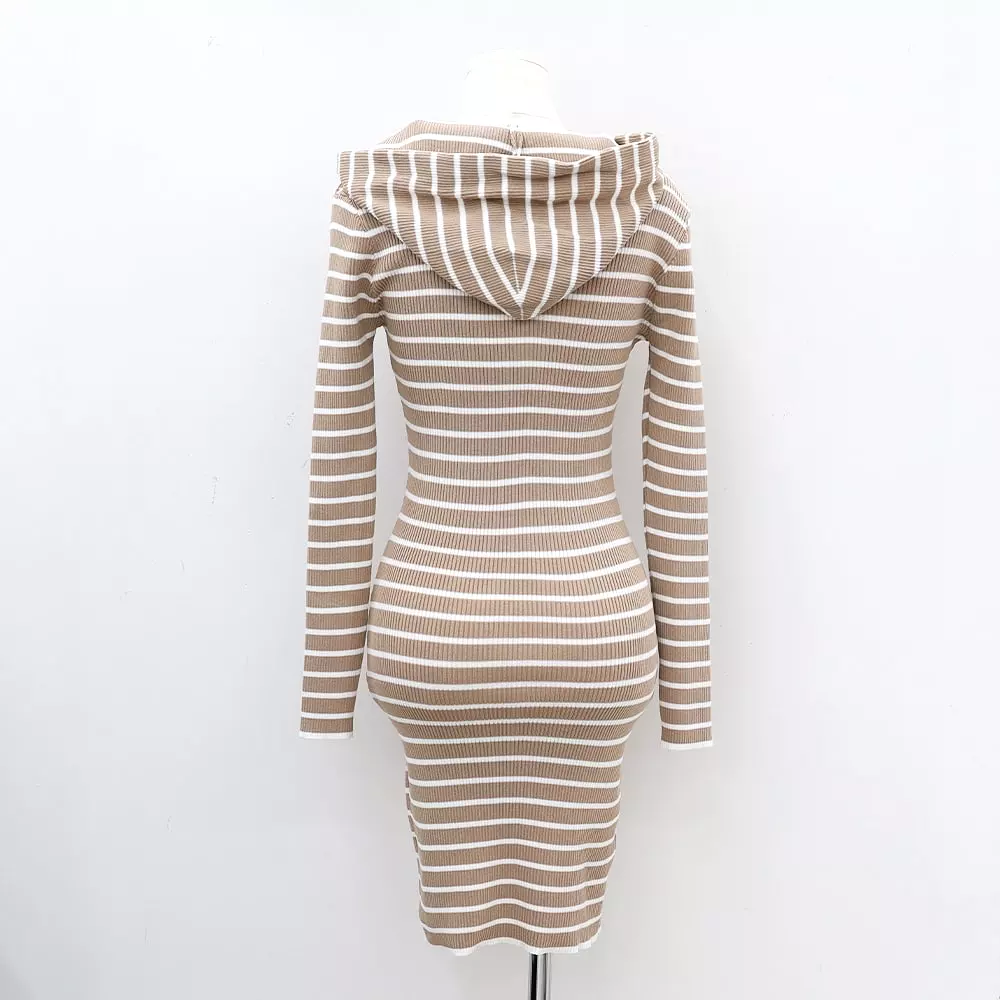 Knitted Hoodie Dress IM10