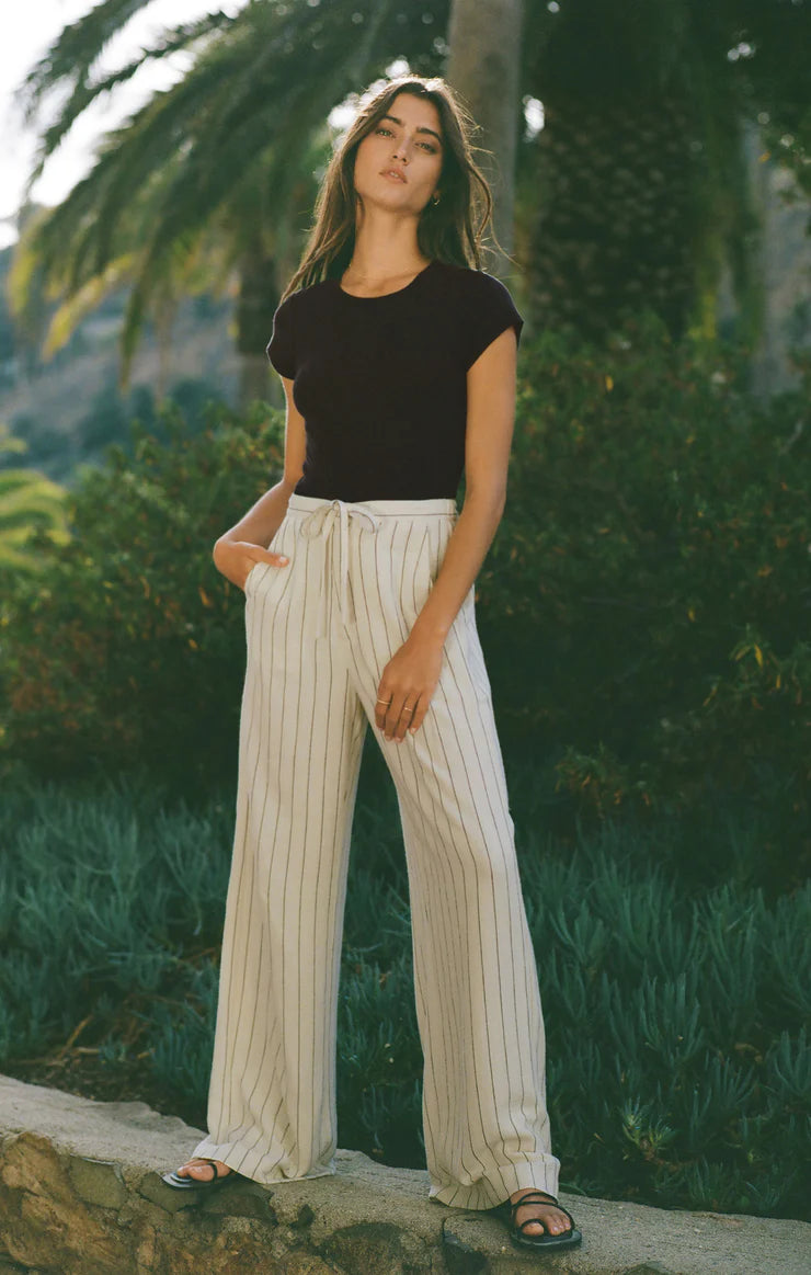 LAST ONE | Z Supply Cortez Pinstripe Pant | Sandstone