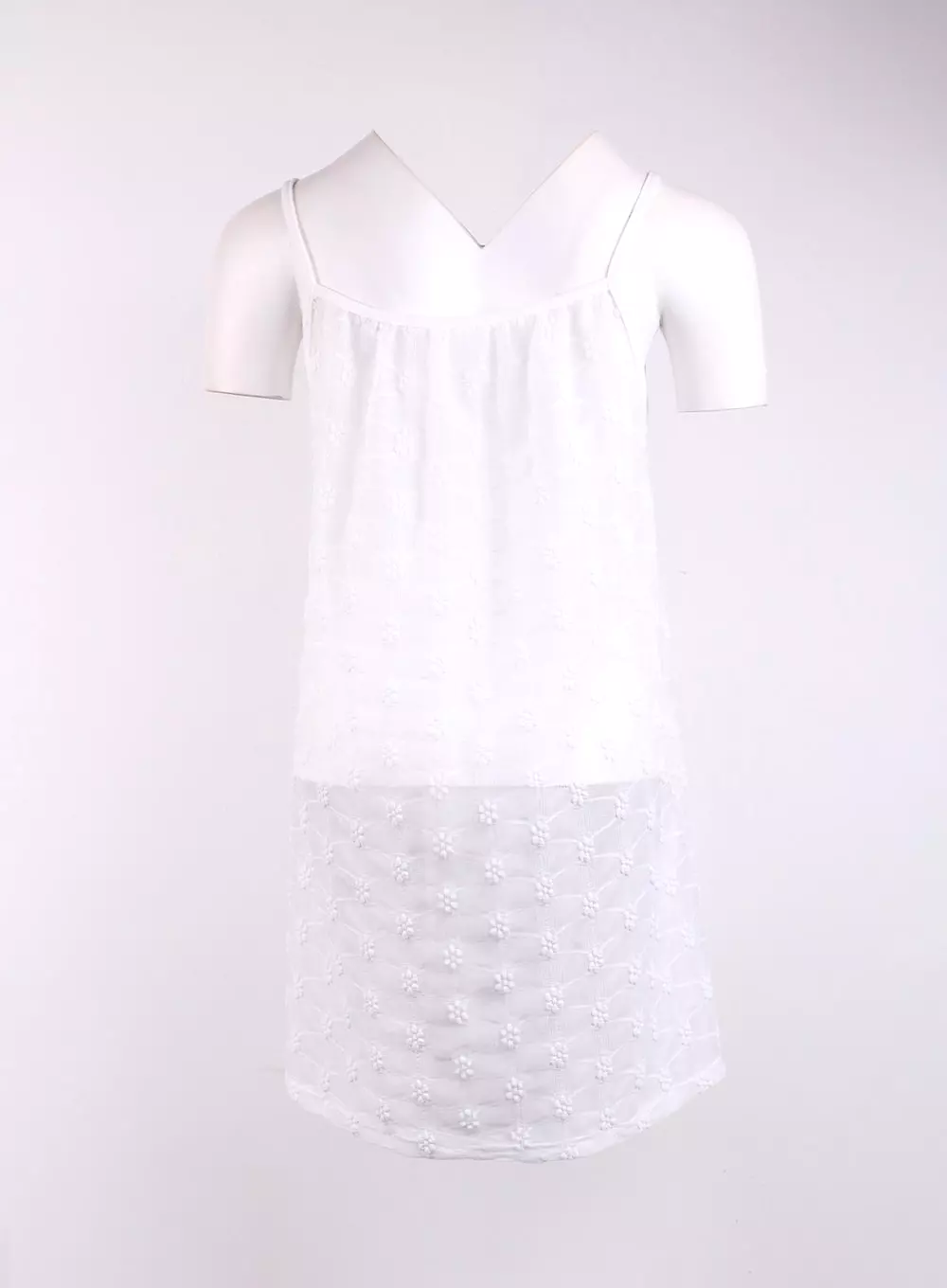 Layered Mesh Sleeveless Mini Dress CJ431