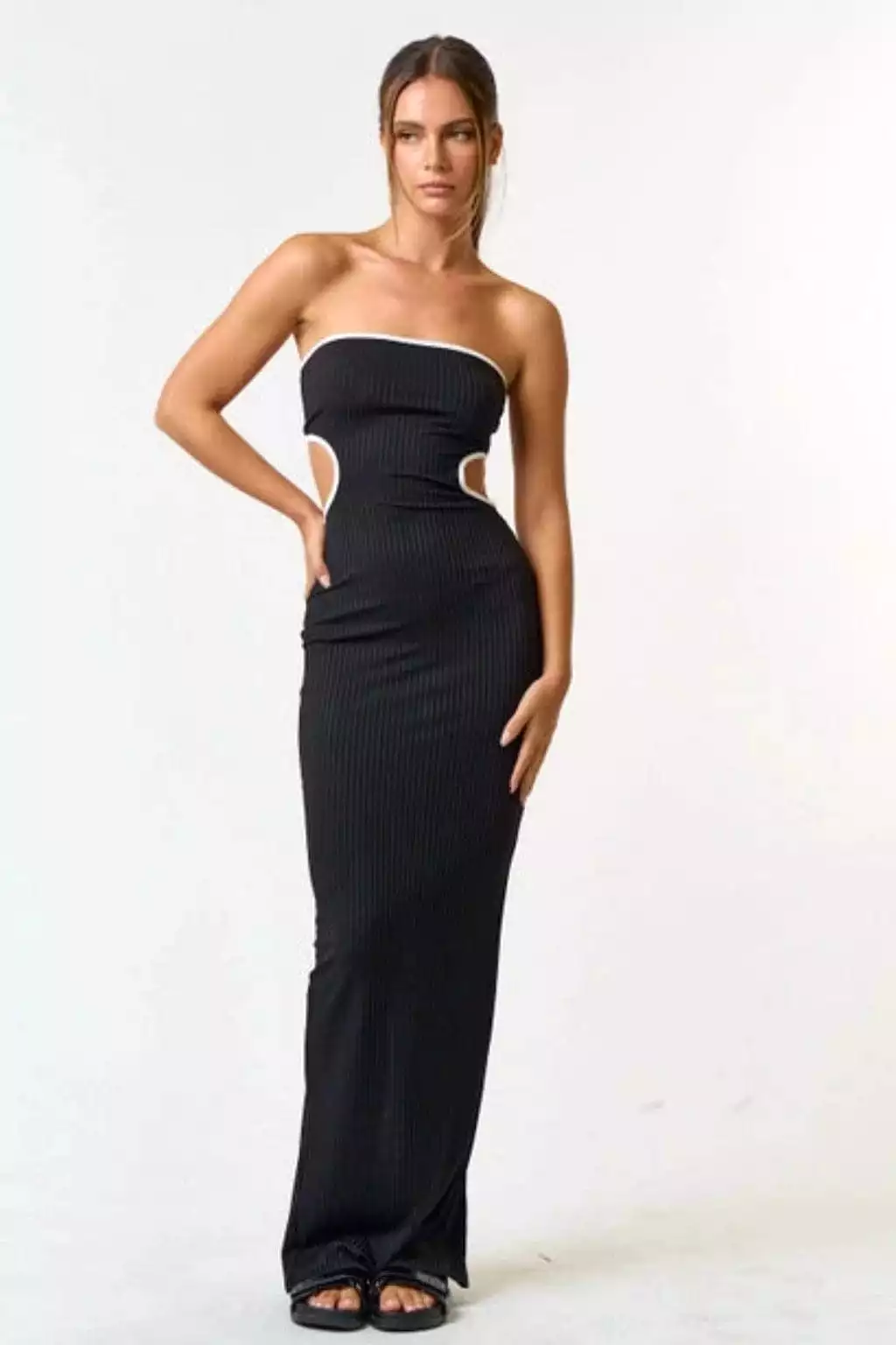 Let's Go Out Long Maxi Dress Black