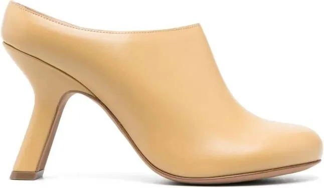 LOEWE Terra 90mm leather mules Neutrals