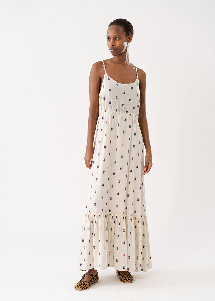 Lollys Laundry Uno Maxi Dress - Kjole - Creme