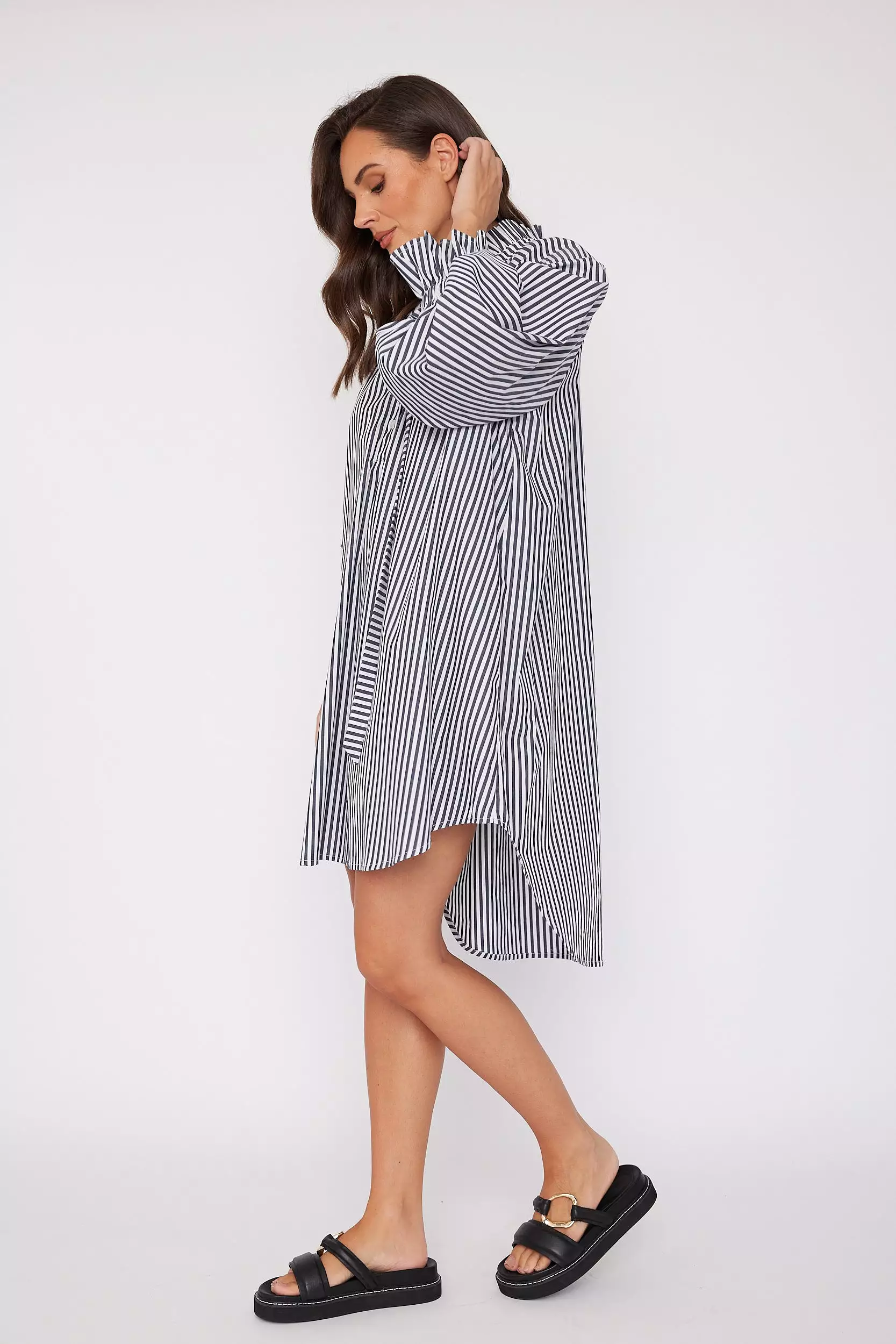 LYCIUM Dress Black Stripe