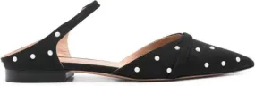 Malone Souliers Uma faux-pearl embellished mules Black