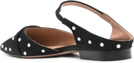 Malone Souliers Uma faux-pearl embellished mules Black